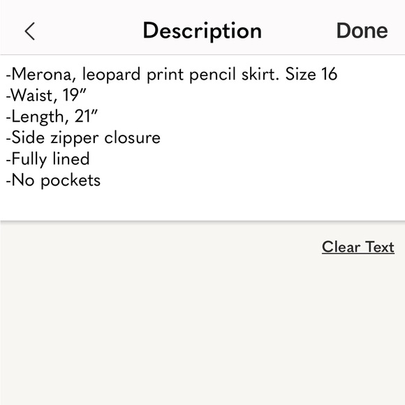 Merona leopard print, pencil skirt, size, 16 - Picture 7 of 7